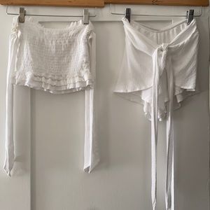 Planet Blue - Blue Life two piece tied set